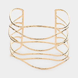 Split Metal Cuff Bracelet