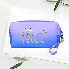 The Power of Ocean Message Starfish Pointed Ombre Pouch Bag