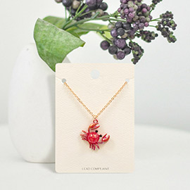 Crab Pendant Necklace