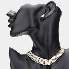 Rhinestone Choker Necklace