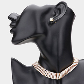 Rhinestone Choker Necklace