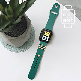 Heart Pointed Apple Watch Silicone Band