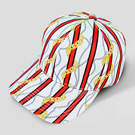 Chain Patterned Baseball Cap