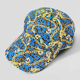 Chain Patterned Baseball Cap