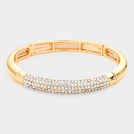 Rhinestone Embellished Stretch Bracelet