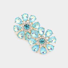 Flower Stud Evening Earrings