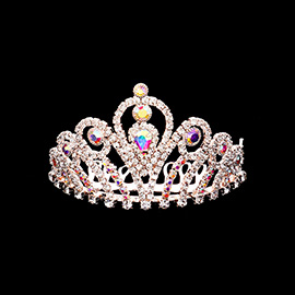 Teardrop Stone Accented Mini Tiara