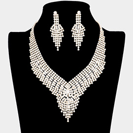 CZ Tapered Baguette Stone Detailed Necklace