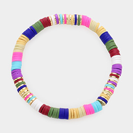 Heishi Beaded Stretch Bracelet