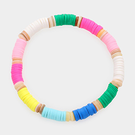 Heishi Beaded Stretch Bracelet