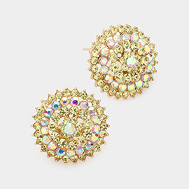 Bloom Crystal Rhinestone Stud Earrings