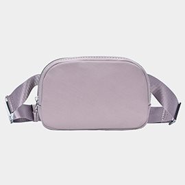 Solid Nylon Crossbody Bag