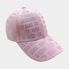 Patterned Bling Baseball Cap