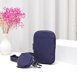 Solid Nylon Sling Bag / Crossbody Bag