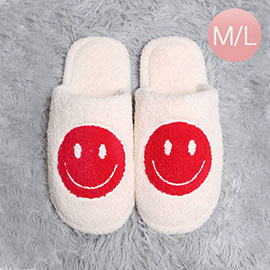 Smile Print Soft Home Indoor Floor Slippers