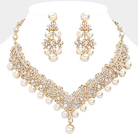 Pearl Accented Evening Necklace