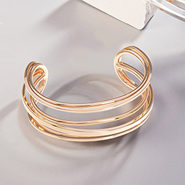 Split Metal Cuff Bracelet