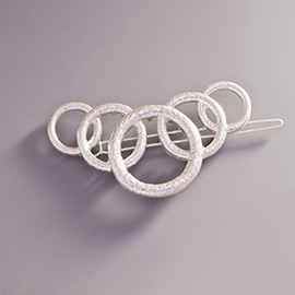 Open Metal Circle Link Hair Clip