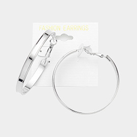 2 Inch Metal Hoop Earrings