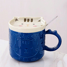 Cat Fish Ceramic Mug Cup