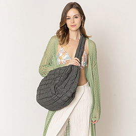 Quilted Puffer Shoulder / Crossbody Bag Cloud Bag