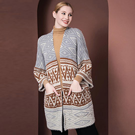 Boho Patterned Poncho