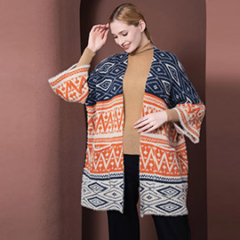 Boho Patterned Poncho