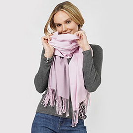 Reversible Solid Shawl Oblong Scarf