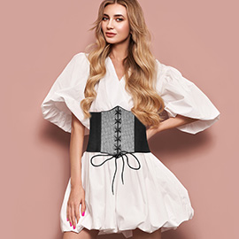 Bling Corset Stretch Elastic Belt