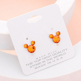 Mouse Character Stud Earrings