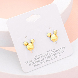 Mouse Character Stud Earrings