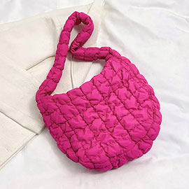 Quilted Puffer Tote / Shoulder Bag Cloud Bag