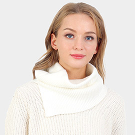 Solid Knit Snood Scarf