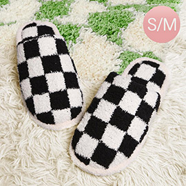 Checkerboard Soft Home Indoor Floor Slippers