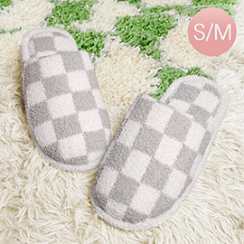 Checkerboard Soft Home Indoor Floor Slippers