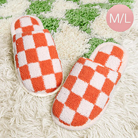 Checkerboard Soft Home Indoor Floor Slippers