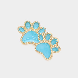 Glittered Paw Stud Earrings