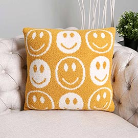 Smile Patterned Cushion Cover