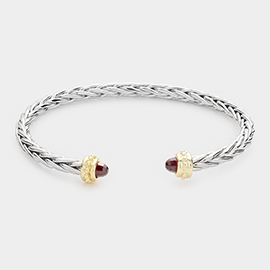 CZ Tip Cuff Bracelet