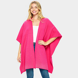 Bling Solid Ruana Poncho