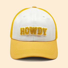 Howdy Message Mesh Back Baseball Cap