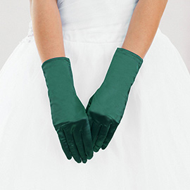 Dressy Satin Wedding Gloves