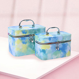 2PCS - Tie Dye Cosmetic Tote Bags