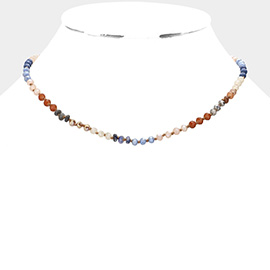 Faceted Beaded Necklace