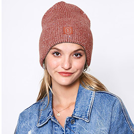 Sequin Embellished Lurex Cuff Beanie Hat