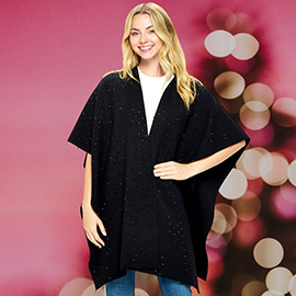 Bling Solid Ruana Poncho