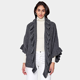 Ruffle Knit Cardigan