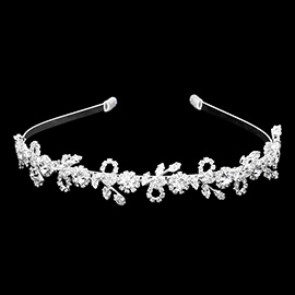 CZ Embellished Floral Headband