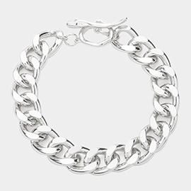 Metal Chain Toggle Bracelet