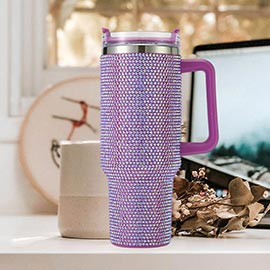 Bling Studded 40oz Stainless Steel Tumbler